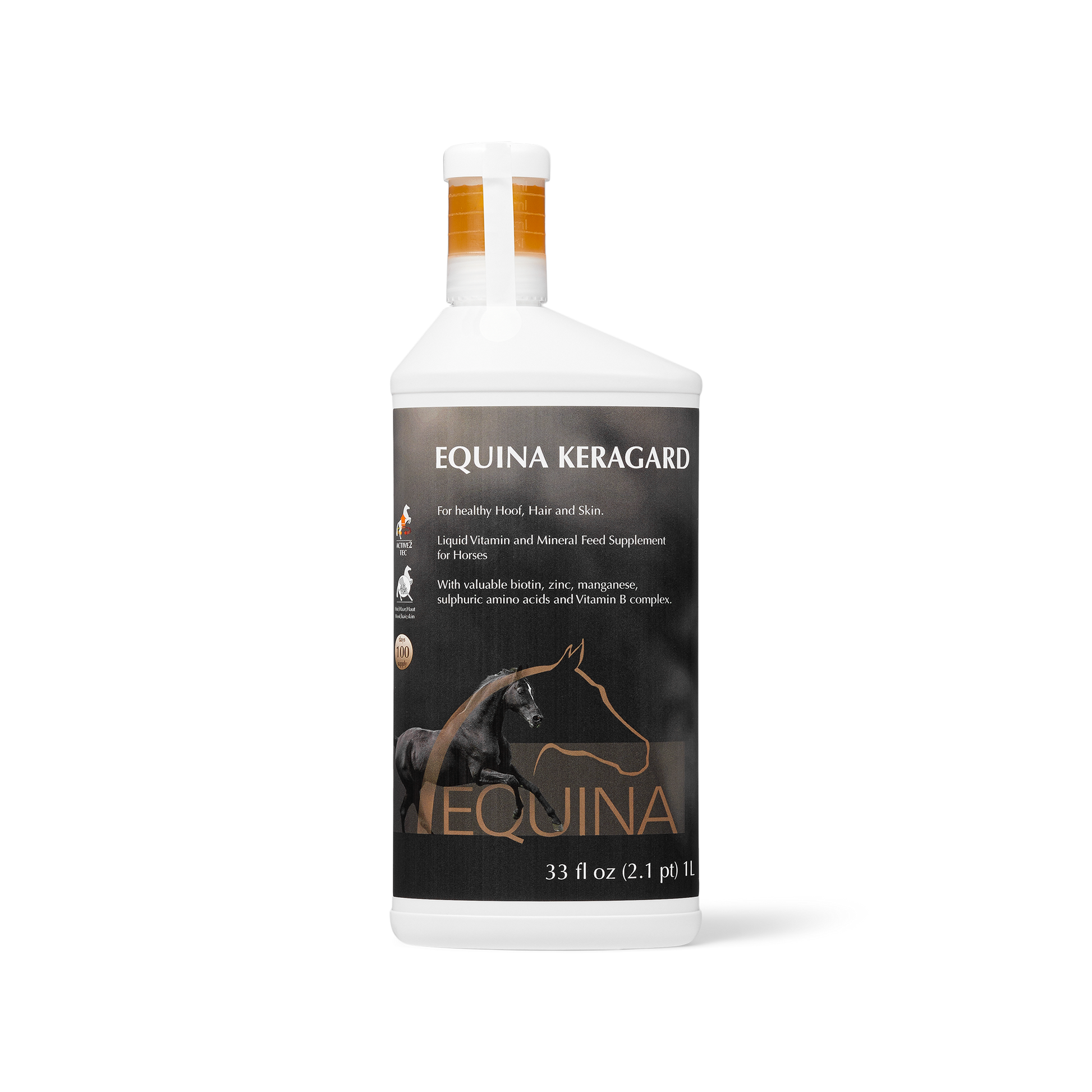 Hoof health, healthy coat and skin for horses, all natural supplement with biotin and other minerals